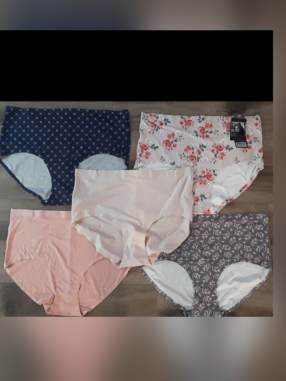 5-Pack Women's Briefs from Kathy Ireland Intimates Size 2X